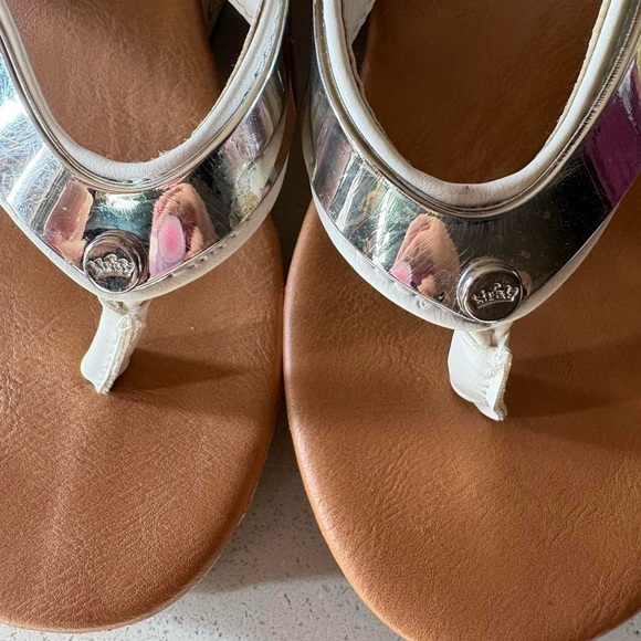 Juicy Couture Silver and Brown Flip-Flops - Picture 6 of 7